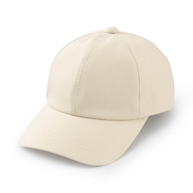 【MUJI 無印良品】透氣撥水加工附防水膠條棒球帽55-59cm(墨灰/黑色/象牙白/米色)