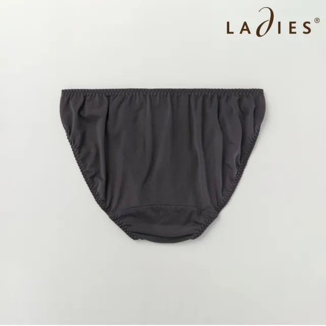 【Ladies 蕾黛絲】親膚好感挺素面 低腰內褲M-EL(深紫灰)