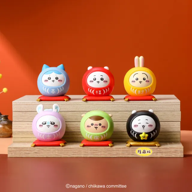 【YENDAR 研達】吉伊卡哇祈福達摩 (6入/中盒)(☆ 吉伊卡哇祈福達摩公仔 ☆)