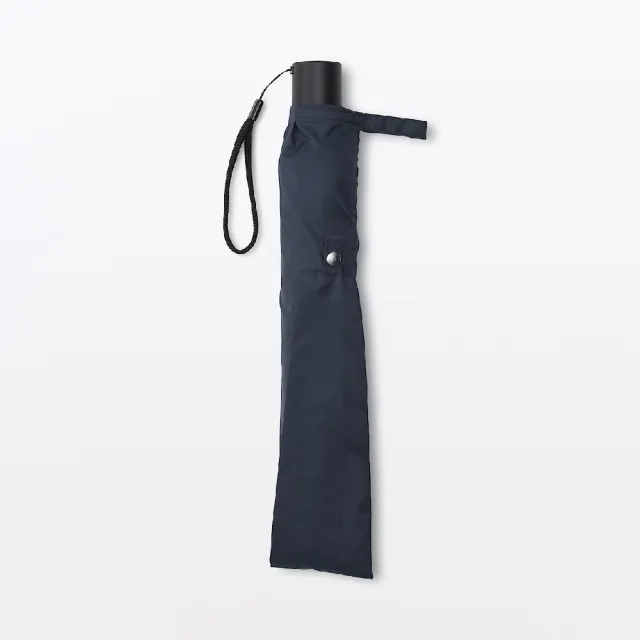 【MUJI 無印良品】晴雨兩用兩種折疊式折傘(黑色/深藍)