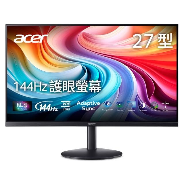 【Acer 宏碁】SB273 P1 護眼螢幕(27型/FHD/144Hz/1ms/IPS)