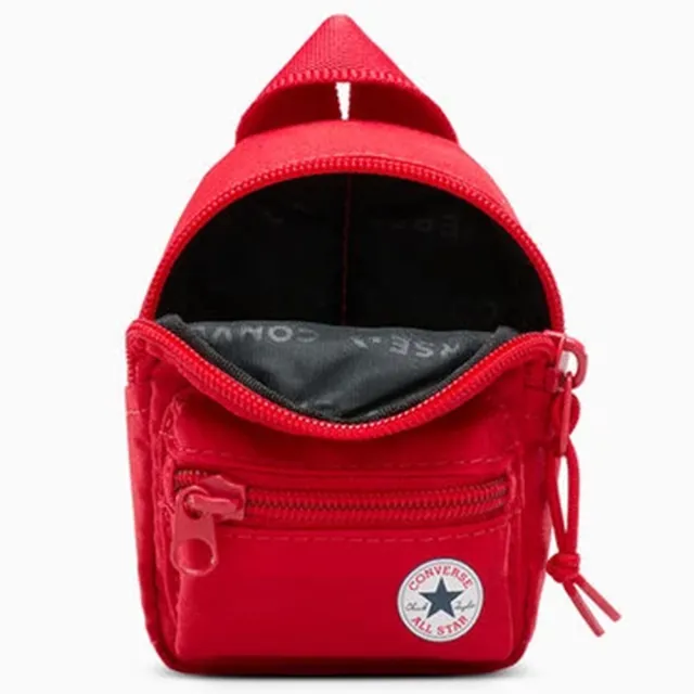 【CONVERSE】匡威ALL STAR Mini Go Pouch紅色潮流零錢包復古迷你小後背包隨行耳機包收納包(10027428A02)