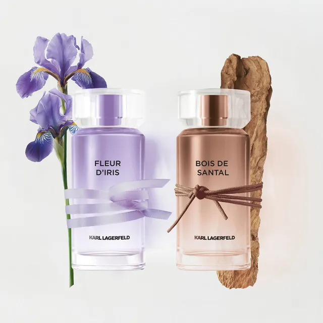 【KARL LAGERFELD 卡爾】紫霧鳶尾花淡香精/琥珀檀香木淡香水100ml任選(贈品牌包.專櫃公司貨)