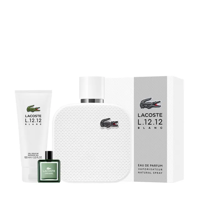 【LACOSTE】經典純白淡香精100ml(贈隨機沐浴精100ml+小香乙瓶.專櫃公司貨)
