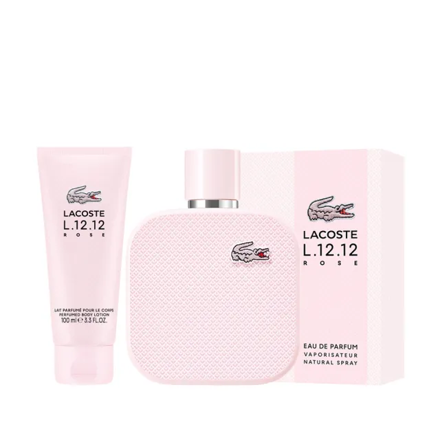 【LACOSTE】經典玫瑰淡香精100ml(贈隨機身體乳100ml.專櫃公司貨)