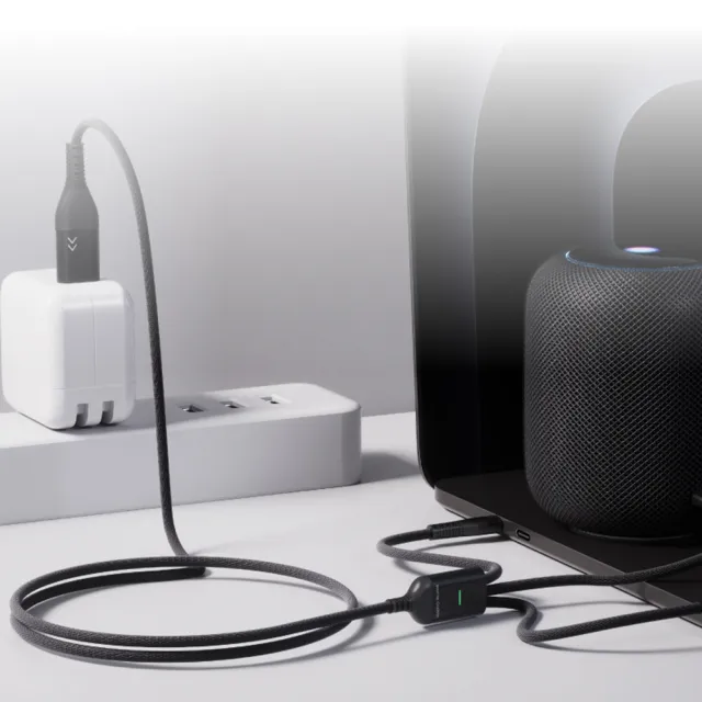 【Moztech】五合一多功能傳輸充電線 200cm(Type-C/Lightning/USB-A/Micro-USB)