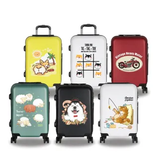 【American Explorer 美國探險家】20吋 出清品 雙排輪 YKK拉鍊 卡通箱 63G 登機箱 行李箱 旅行箱(設計師款)