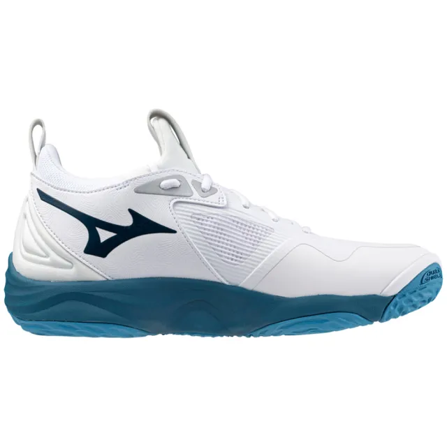 【MIZUNO 美津濃】排球鞋 男鞋 女鞋 運動鞋 MOMENTUM 白藍 V1GA231221