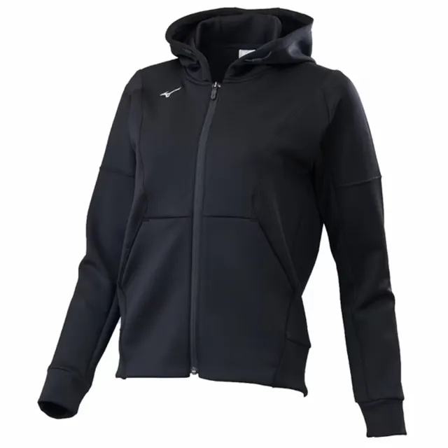 【MIZUNO 美津濃】外套 女 運動連帽外套 抗紫外線 黑 32TCC73109