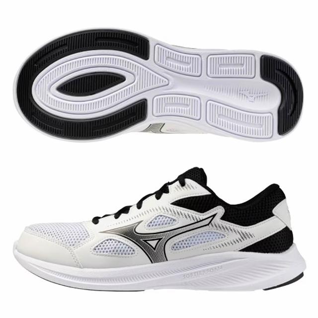 【MIZUNO 美津濃】慢跑鞋 男鞋 女鞋 運動鞋 緩震 3E寬楦 MAXMIZER 白黑 K1GA250002