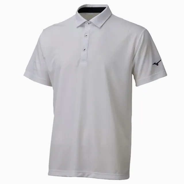 【MIZUNO 美津濃】短袖上衣 男 POLO衫 吸濕排汗 白 32TAC10201