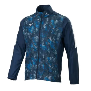 【MIZUNO 美津濃】外套 男款 運動外套 風衣外套  藍 32TEB55114