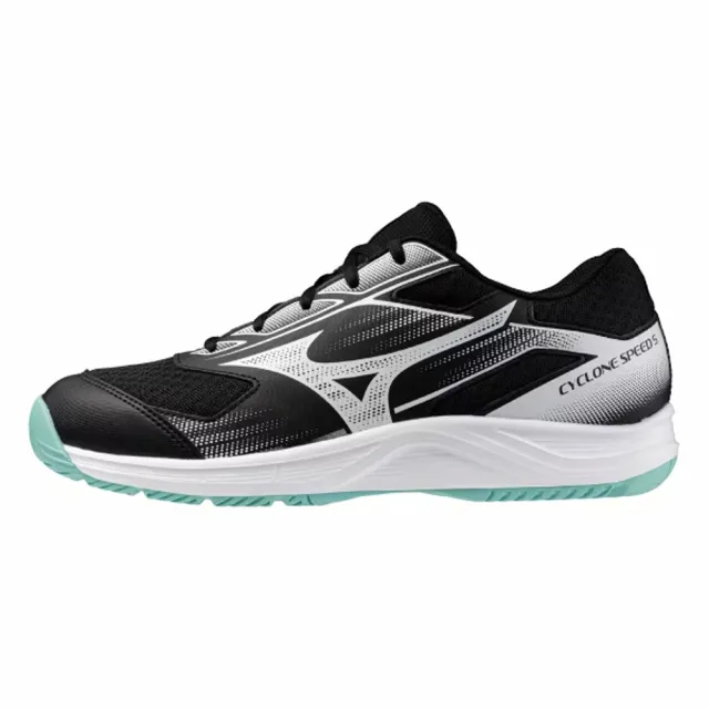 【MIZUNO 美津濃】排球鞋 男鞋 女鞋 運動鞋 3E寬楦 CYCLONE SPEED 黑 V1GA258012