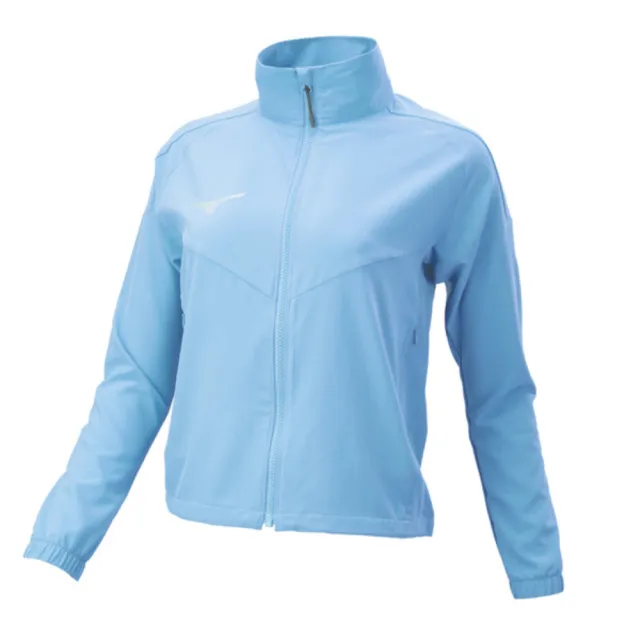 【MIZUNO 美津濃】外套 女 運動立領外套 藍 32TCA31119L