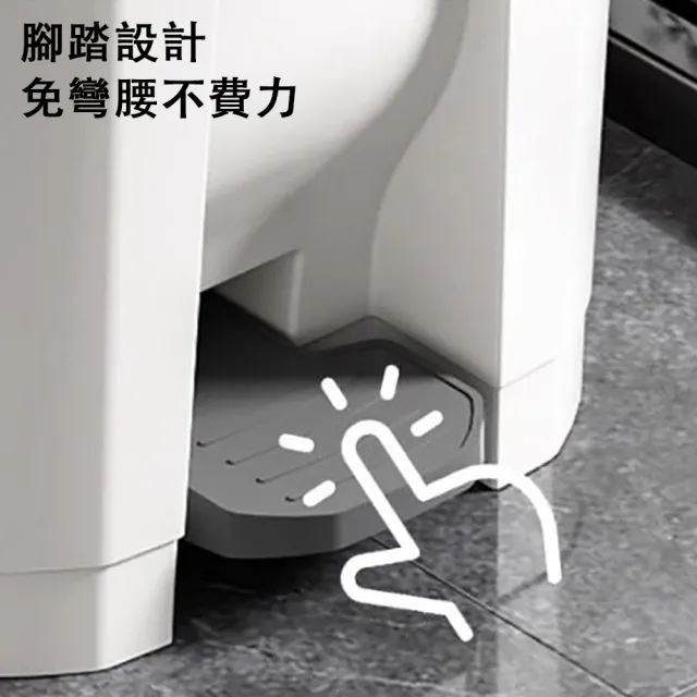 【ZHIPU 芝浦】80L大容量垃圾桶腳踏垃圾桶商家兩用垃圾桶戶外庭院垃圾桶垃圾筒(加厚桶身帶蓋隔味隱形提手)