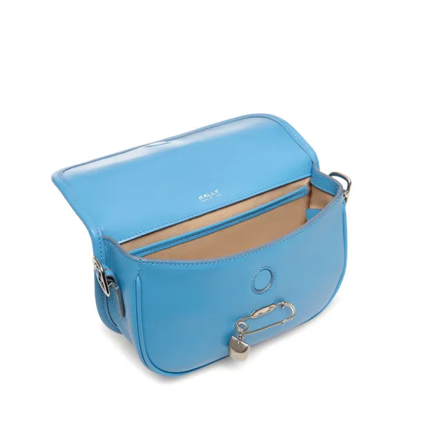 【BALLY】官方直送  BALLY BECKETT 海洋藍鉚釘女士肩背包