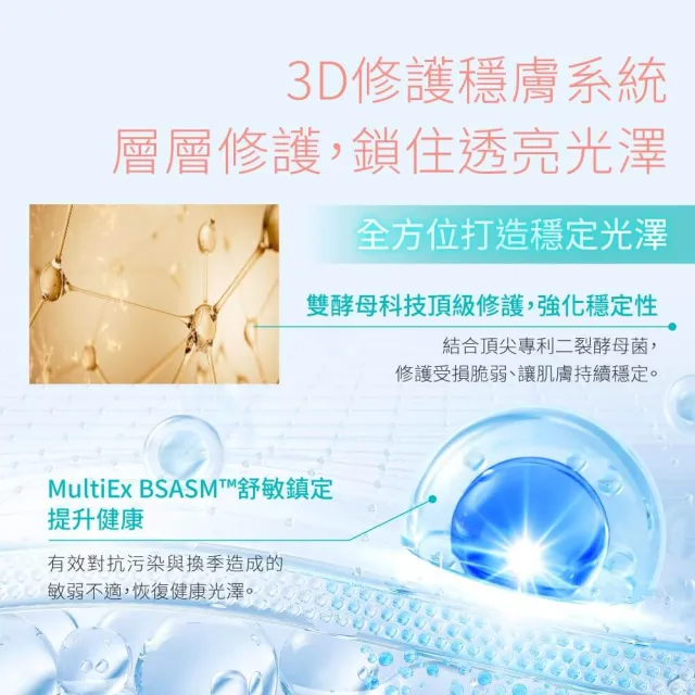 【INALUMIE 芙木之光】多重玻尿酸保濕乳液x1瓶(50ml/瓶、專利二裂酵母、多重玻尿酸、B5)