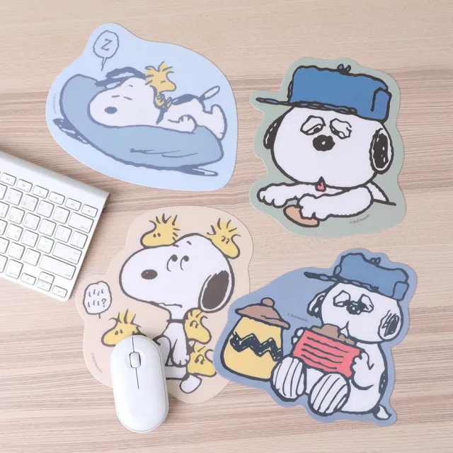 【Norns】Peanuts史努比OLAF Slim超薄造型滑鼠墊(Snoopy Olaf 電腦滑鼠桌墊)