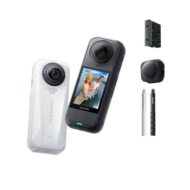 【Insta360】X4 Air 360°口袋全景防抖相機 摩托車龍頭套組(公司貨)