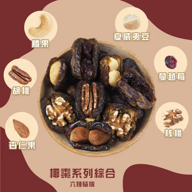 【甜園】年節禮盒 E款X6盒 棗到幸福 綜合椰棗 台中十大伴手禮(伴手禮、送禮推薦、企業送禮、過年禮盒)