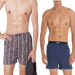 【LIGHT & DARK】買5送5-純棉系列-多款可選-日本外銷五片式平口褲(褲襠開釦/吸濕排汗/男內褲/限量出清)