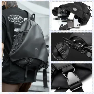 【LEEHER】多功能胸包/側背包/胸包/機能胸包/包包/男生胸包/斜背包/單肩包/郵差包/運動包/機能包/