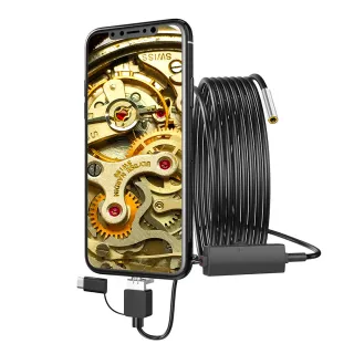 手機內視鏡 窺視鏡 5米管道內窺鏡 工業內視鏡 延伸鏡頭 130-MVB5003.9(LED照明 防水內視鏡)
