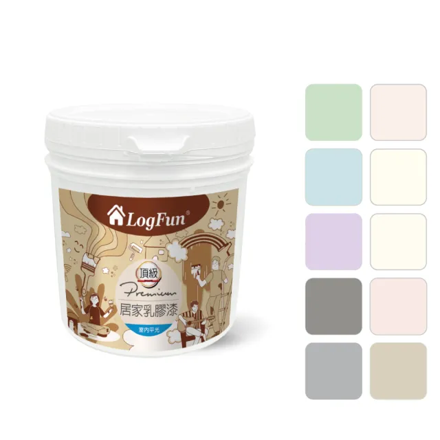 【樂客】頂級居家乳膠漆 1.2kg(平光、室內牆壁漆、油漆、水性漆)