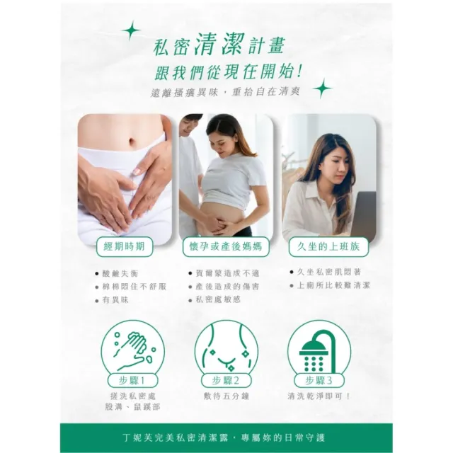 【D.Nymph 丁妮芙】私密調理亮白潔露8入組(私密沐浴露 私密美白)