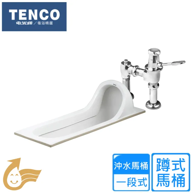 【TENCO 電光牌】一段式蹲式馬桶(SC5135-D 不含安裝)