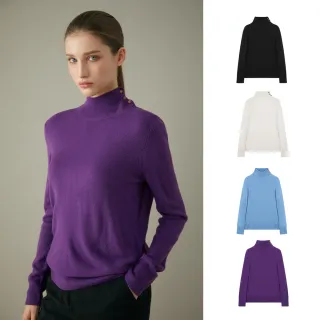 STUDIO BNN.名品釦飾羊絨混紡毛衣