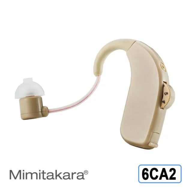 【Mimitakara 耳寶助聽器】電池式耳掛型數位助聽器 6CA2 中度聽損適用