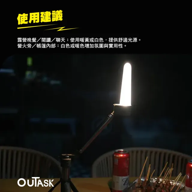 【OUTASK】原廠 柔光罩(TD2 燈 露營燈 伸縮燈 矽膠燈罩 矽膠 柔光 補光燈 露營 逐露天下)
