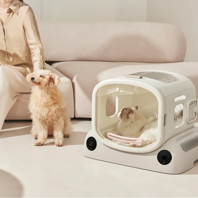 【Jollypet】PetSnowy 寵物烘乾箱鉑金版 貓咪烘毛機 狗狗烘毛箱 APP連線控制 均勻烘乾 智能溫控 寵物烘毛