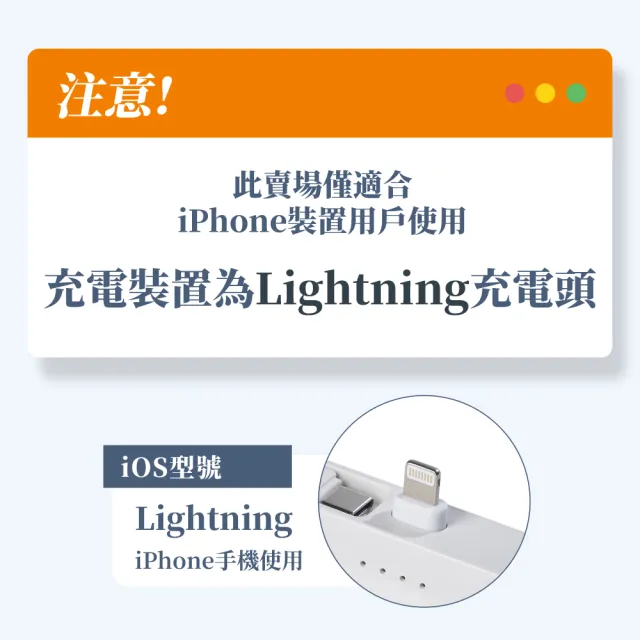 出清品 Cutie 5000mAh 放口袋行動電源(Lightning版本 iPhone手機適用)