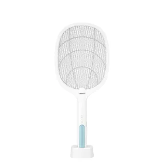 【LIBERTY】捕蚊充電式電蚊拍LY-8002ZA(電蚊拍 捕蚊燈 大容量鋰電池 USB-C充電插座 三層防護網 紫光燈誘蚊)