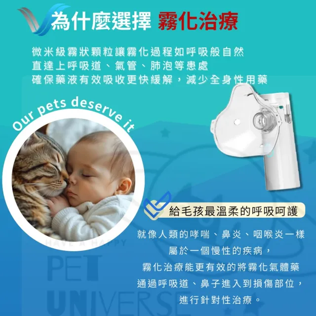 【Pet Universe 多寵宇宙】寵物霧化機(寵物霧化器 寵物霧化 寵物醫療 貓咪霧化器 貓咪霧化 寵物餵藥器)