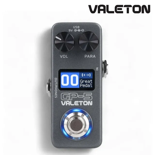 【VALETON】GP-5 迷你綜合效果器/打造完美音色(GP5 綜效 混音 單顆 破音 攜帶型 錄音介面 Pedal)