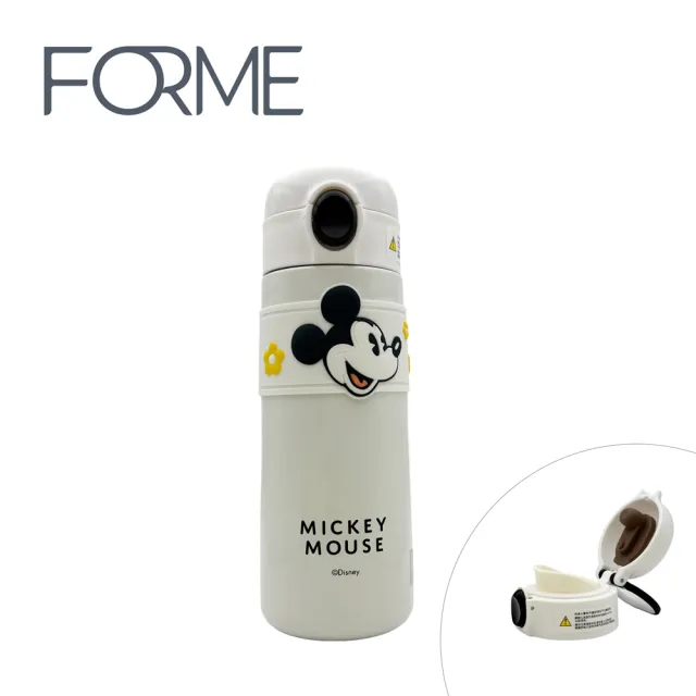 【FORME】迪士尼正版授權不鏽鋼保溫 悅飲杯系列 直飲彈跳杯 500ml(多款可選 內層316不鏽鋼)