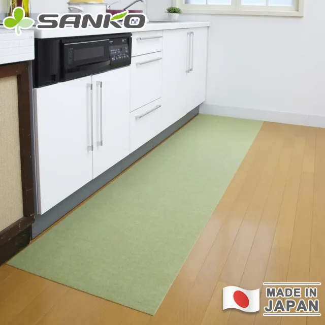 【Sanko】日本製防水止滑廚房地墊240+120CM 買一送一(L型廚房地墊 防水地墊)