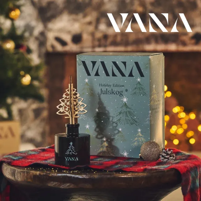 【VANA】聖誕樹擴香瓶禮盒 200ml 樺樹禮讚｜柑橘森林調｜瑞典直送｜送禮推薦｜秋季香氛賞