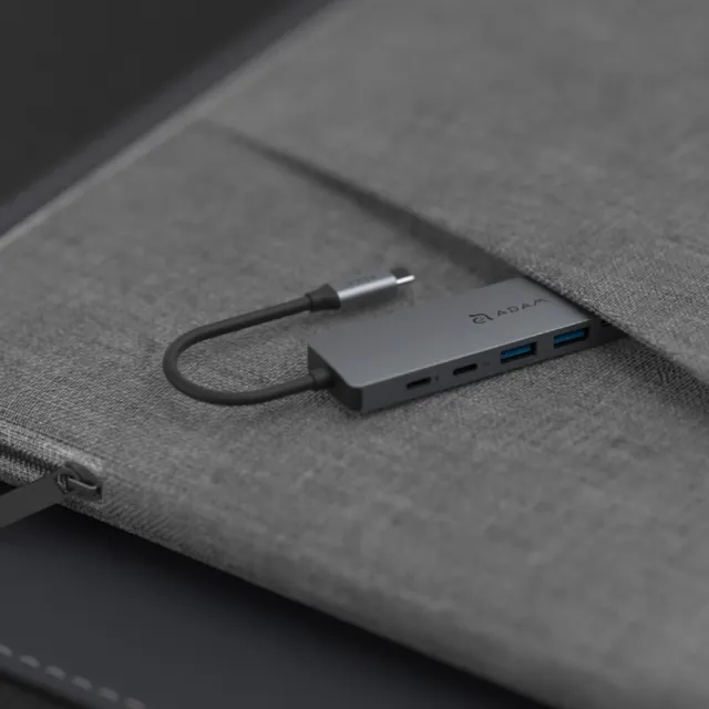 【ADAM 亞果元素】Hub SE07 USB-C 七合一多功能集線器(隨插即用)