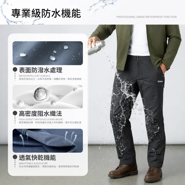 【YT shop】全天候 抗風 防水 輕量彈性機能長褲(防風/防潑水/伸縮)