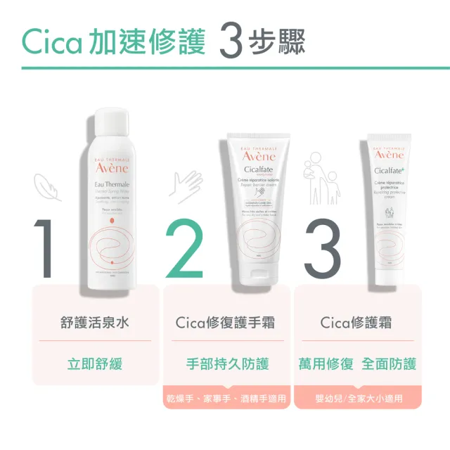 【Avene 雅漾官方直營】Cica修復霜40ml 2入組(萬用霜)