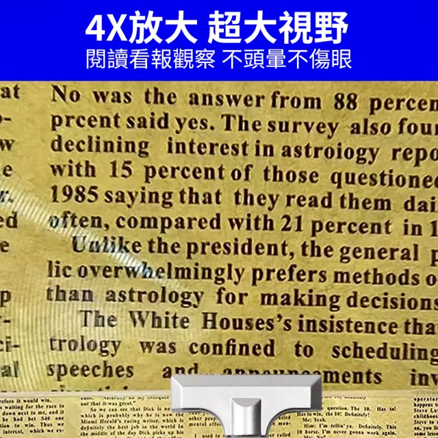 【安居Care】超大鏡面菲涅爾可彎曲夾子放大鏡(老人放大鏡 閱讀放大鏡 手機螢幕放大鏡 老花眼鏡)