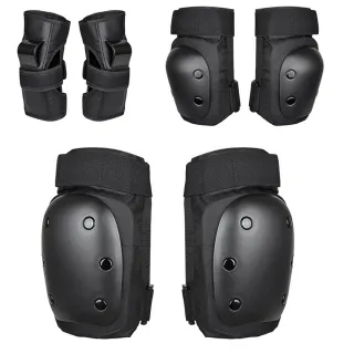 【ROYAL LIFE 皇室生活】直排輪防摔護具6件套組-M號 2入組(直排輪/護膝/護肘/護手/6件套/輪滑/滑板)
