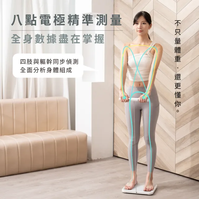 【KINYO】八電極家用藍牙體脂計 體脂機 體重計 BMI APP數據追蹤(DS-7350)