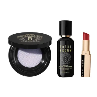 【Bobbi Brown 芭比波朗】冬蟲夏草粉底定妝組(精華粉底 SPF40 PA++++ 30ml+奢光蜜粉10g)