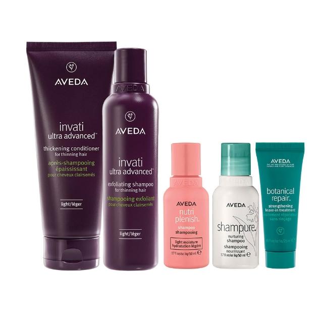 【AVEDA】蘊活煥欣洗潤組(洗髮精200ml+潤髮乳200ml 頭皮保養 豐盈蓬鬆)