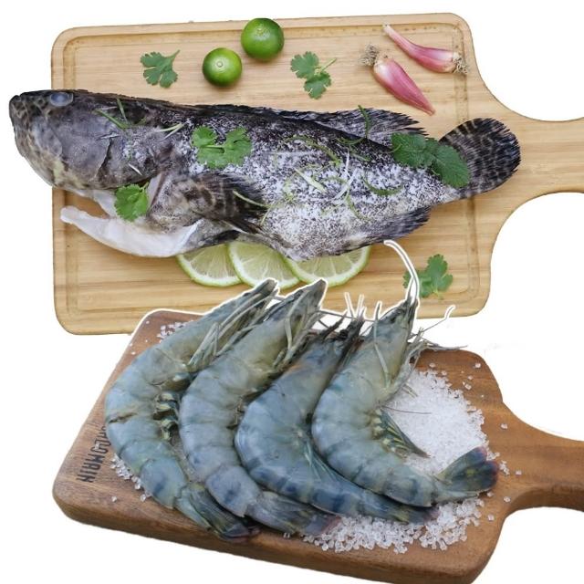 【蘇班長安心石斑】龍虎石斑鮮魚條凍700g 5入組 再送生態養殖大草蝦(石斑魚 已三清 十大神農 外銷加拿大)